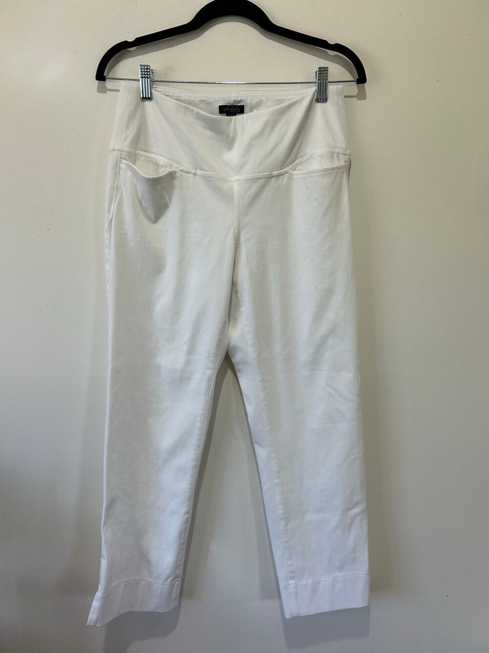 J. Jill Wearever Collection white pull on pants size S petite *stains*